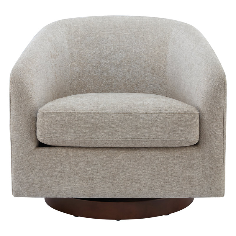 Upholstered Swivel Barrel Chair & Reviews Birch Lane